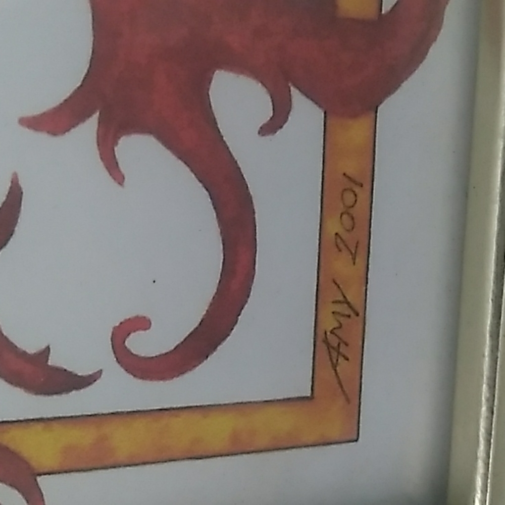 Fire dance print framed - Picture 2 of 5
